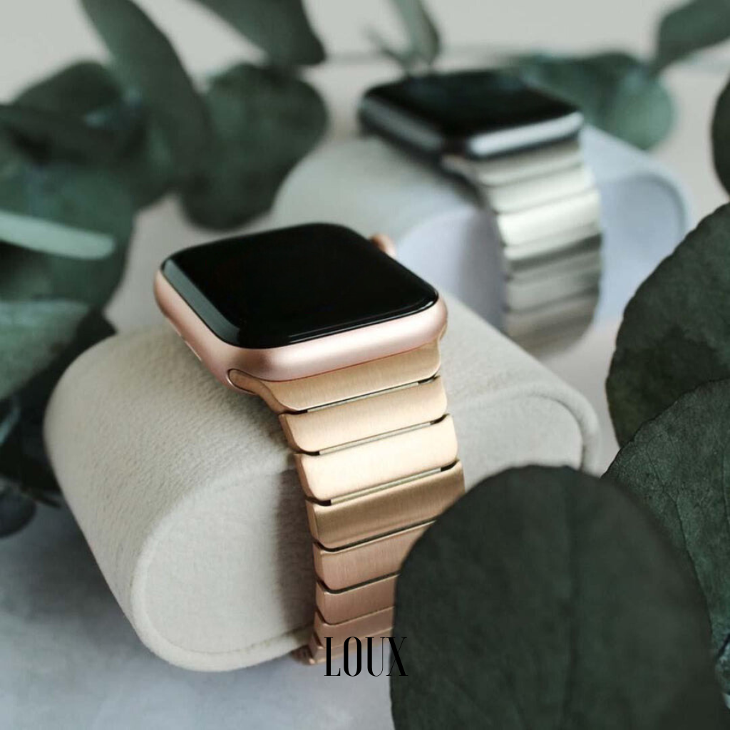 Pulseira Lavish Luxe de Aço Inox Para Apple Watch