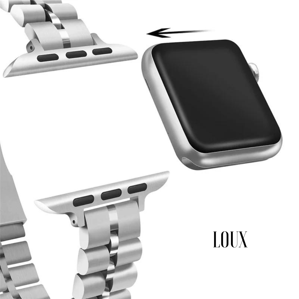 Pulseira Prestige Style de Aço Inox Para Apple Watch