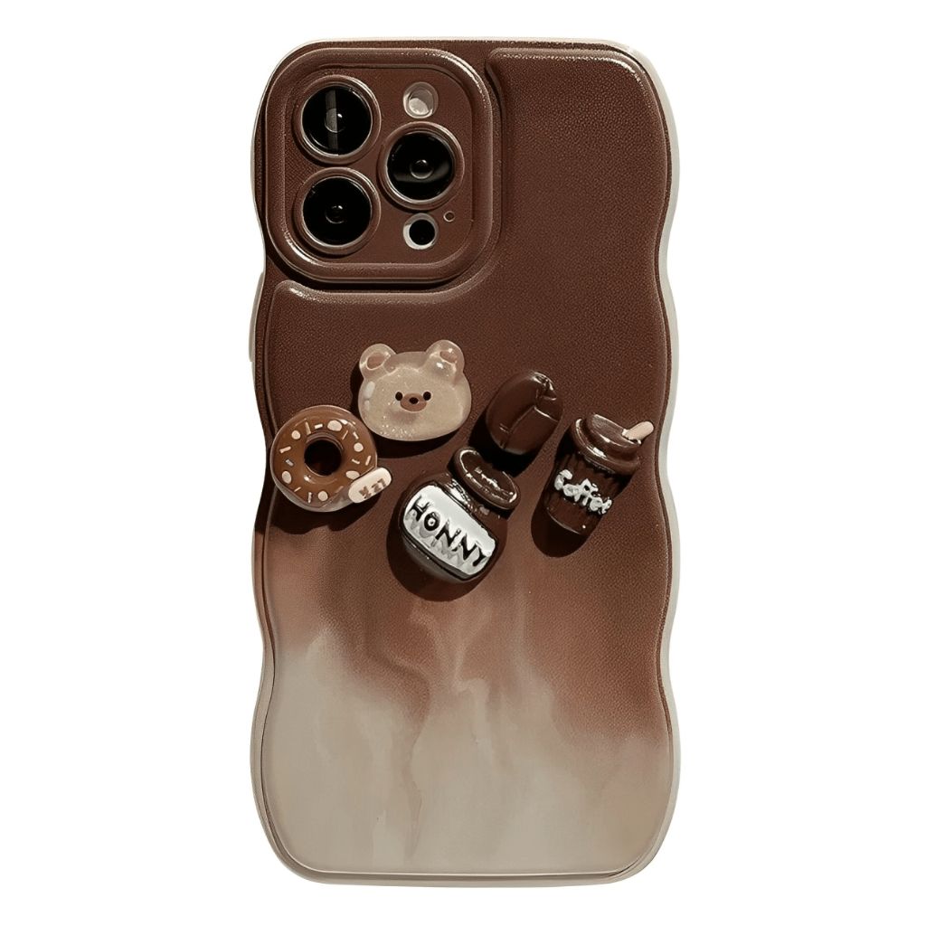 Capa Coffee Bear Para iPhone