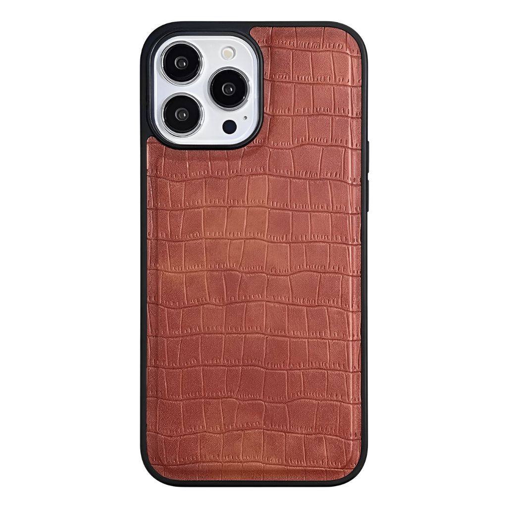 Capa EleganceGrip de Couro Para iPhone