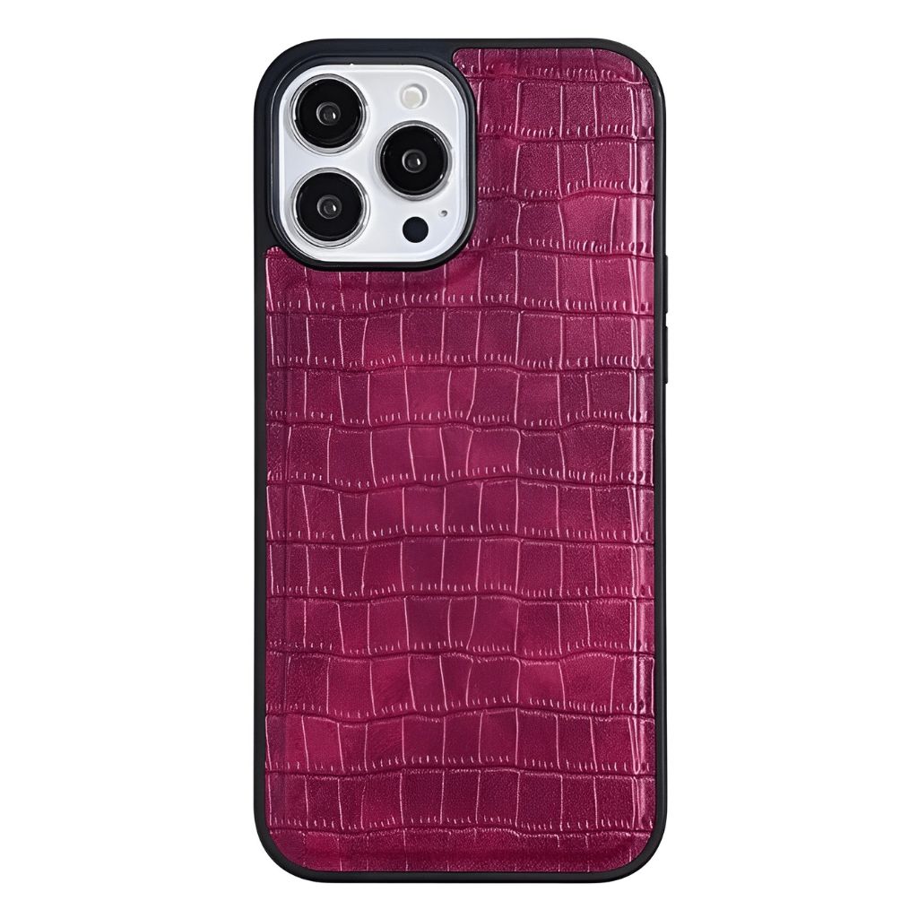 Capa EleganceGrip de Couro Para iPhone