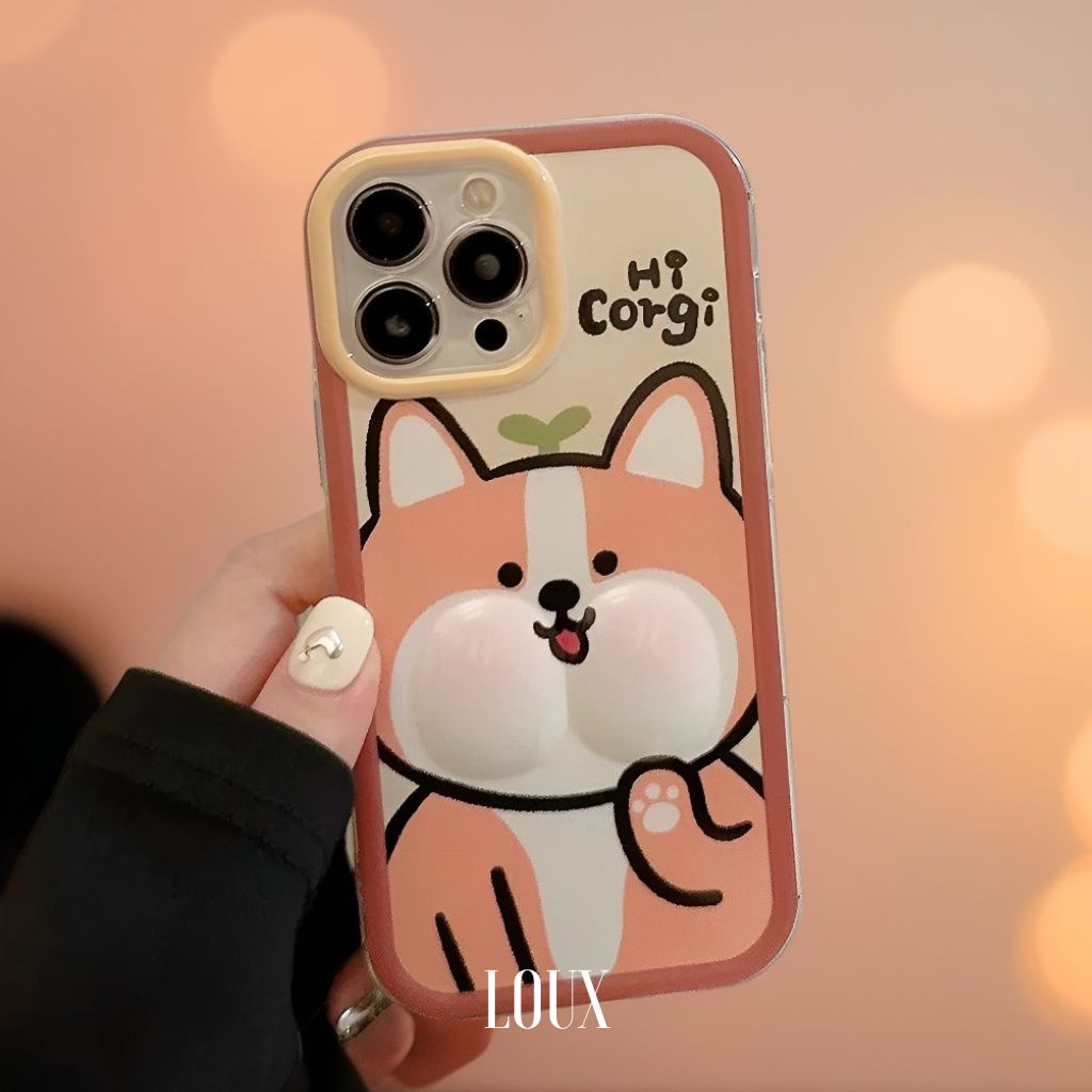 Capa Hi Corgi Para iPhone