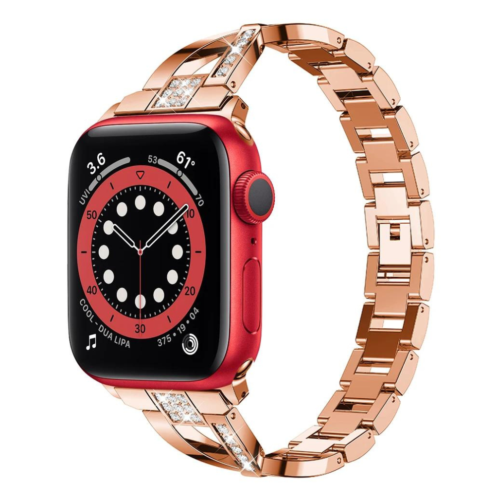 Pulseira Crystal de Aço Inox Para Apple Watch