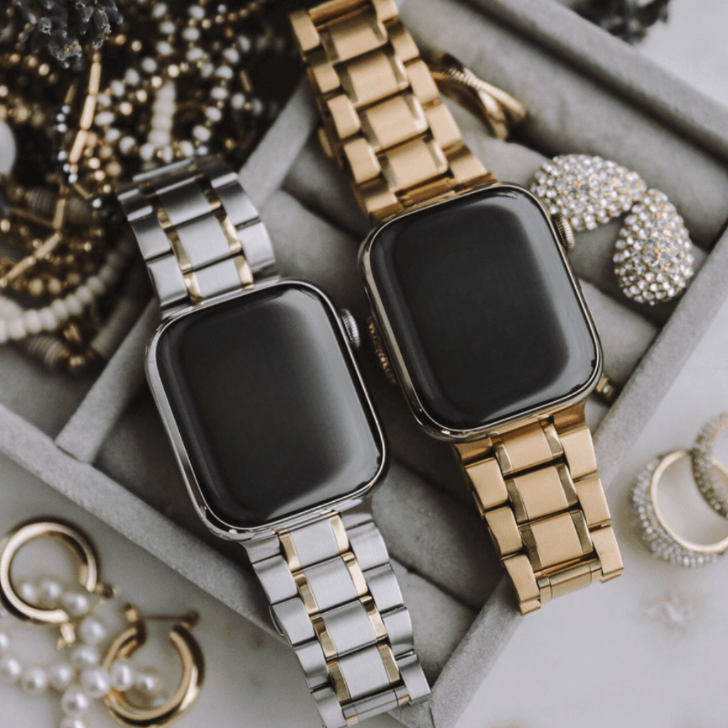 Pulseira Regal Opulence de Aço Inox Para Apple Watch