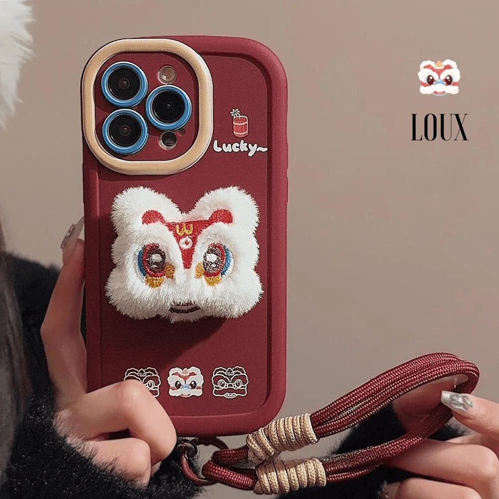 Capa Chinese New Year Plush Para iPhone - Loux