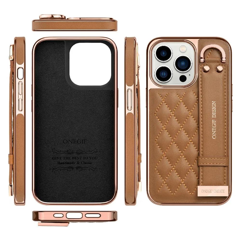 Capa LuxeLeather de Couro Para iPhone - Loux