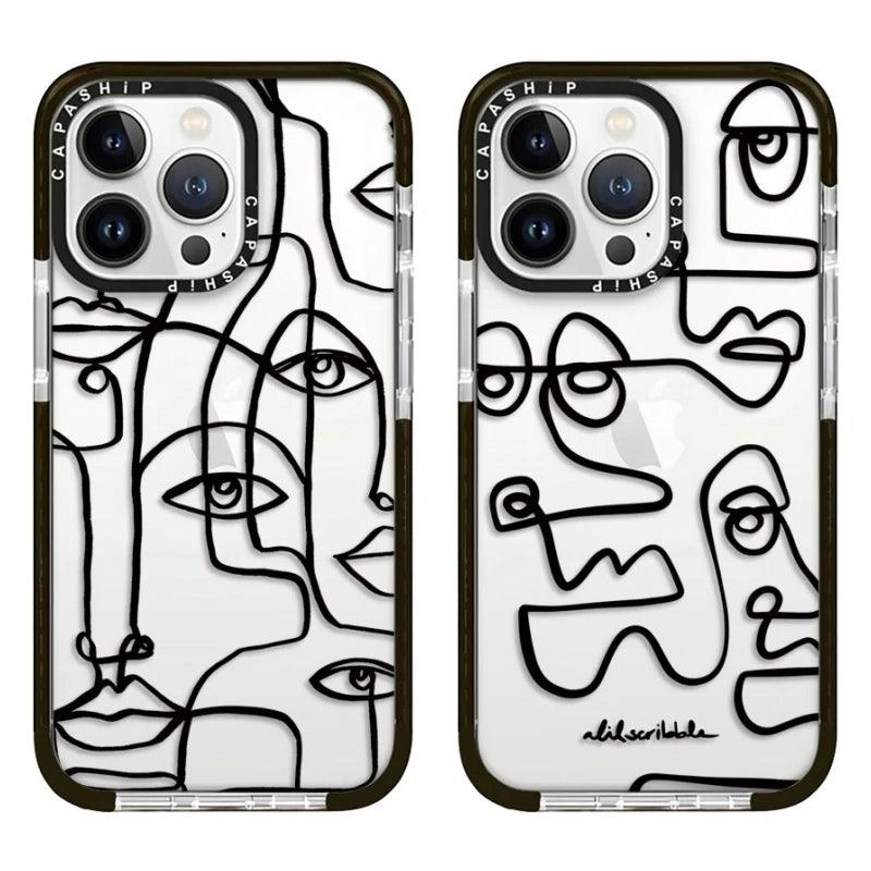 Capa Art Abstract Para iPhone - Loux