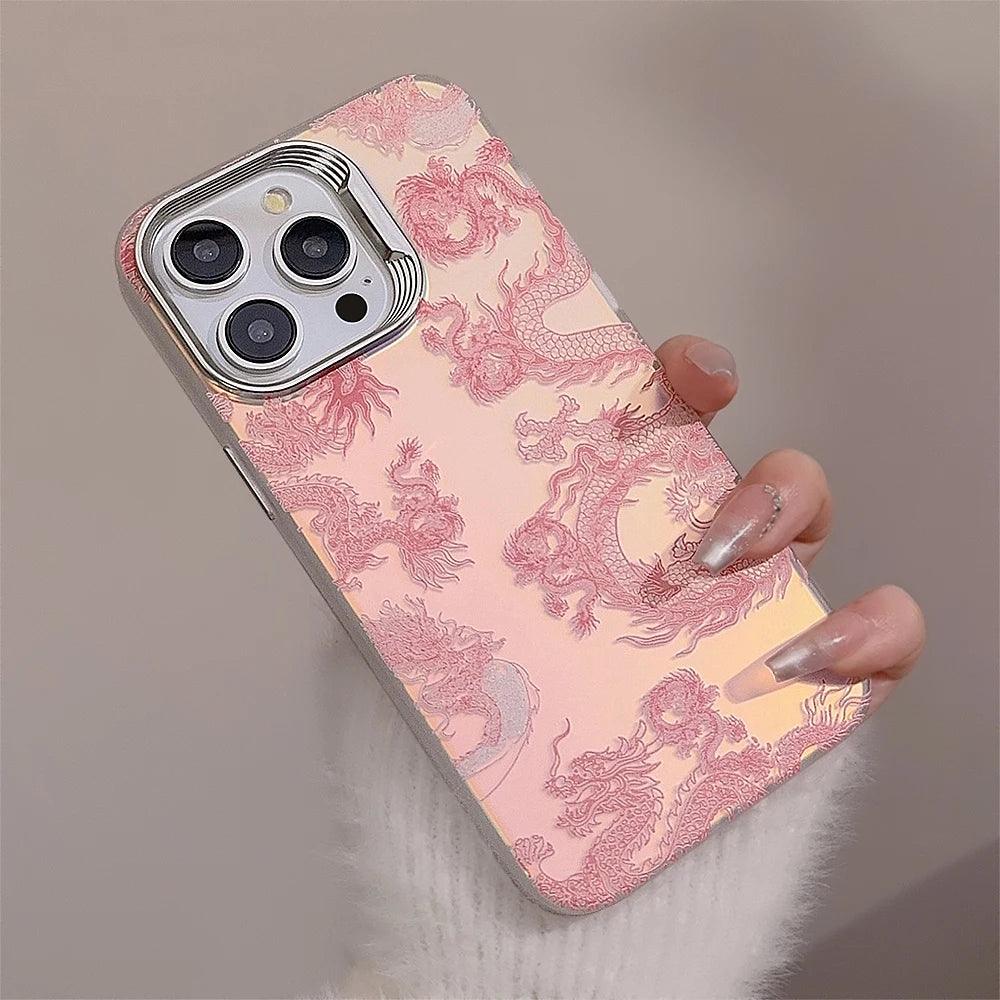 Capa Dragon Pink Para iPhone - Loux