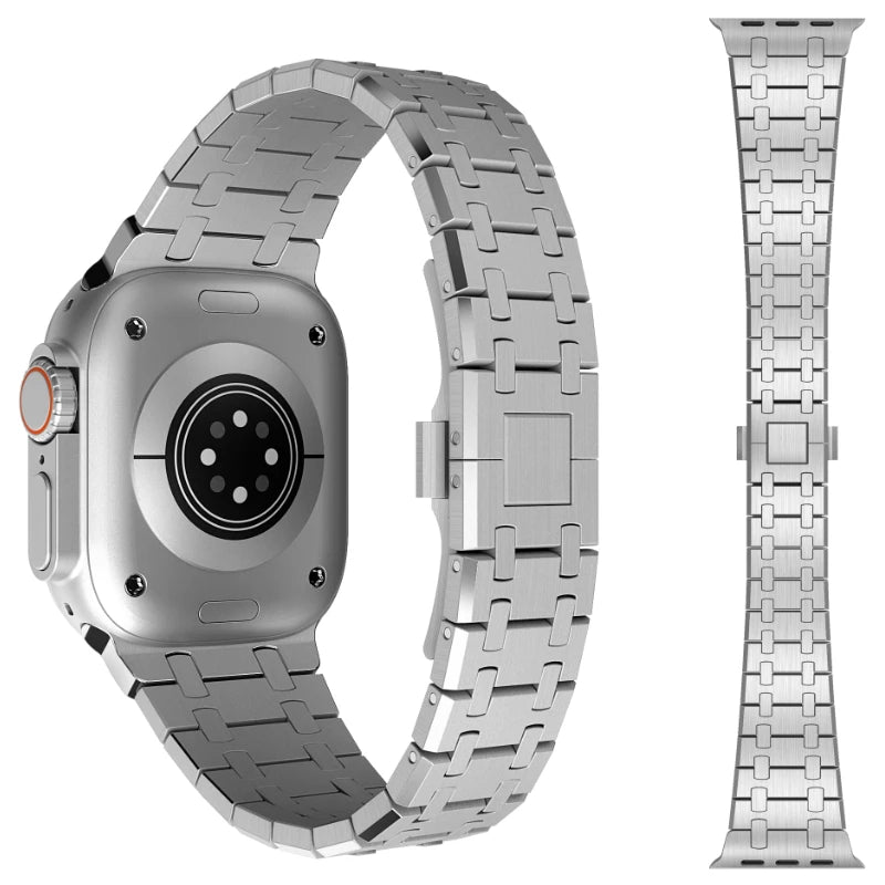 Pulseira Fusion de Aço Inox Para Apple Watch