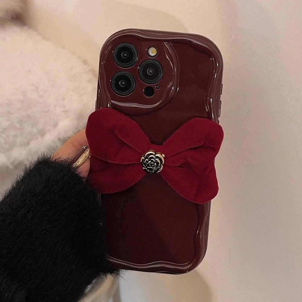 Capa Bowknot Para iPhone - Loux