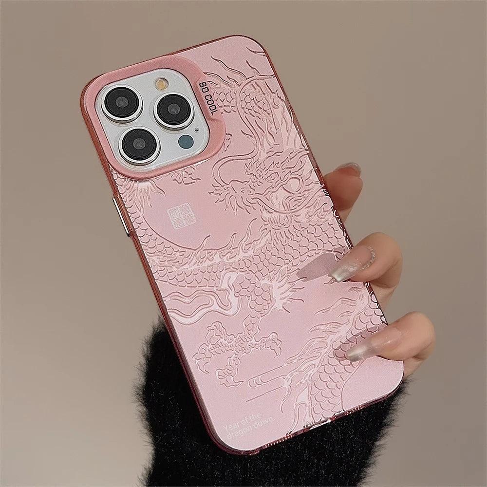 Capa Dragon Pink 2 Para iPhone - Loux