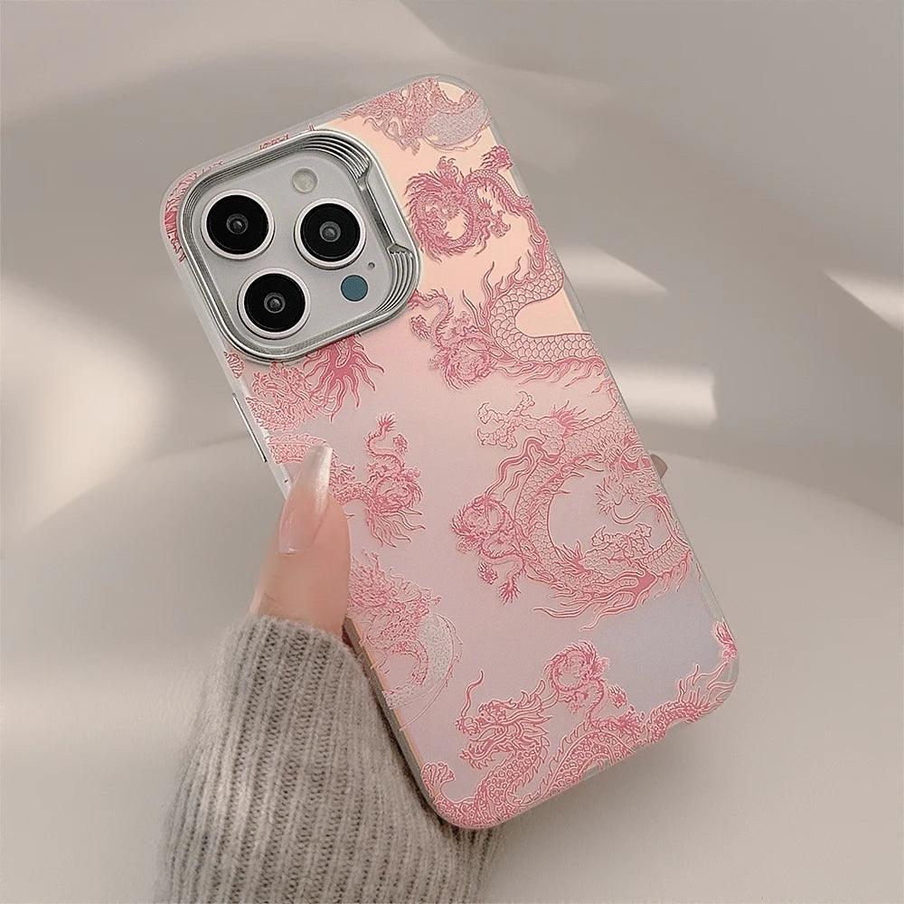 Capa Dragon Pink Para iPhone - Loux