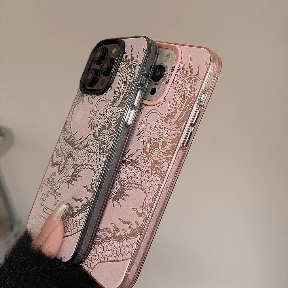 Capa Dragon Pink 2 Para iPhone - Loux