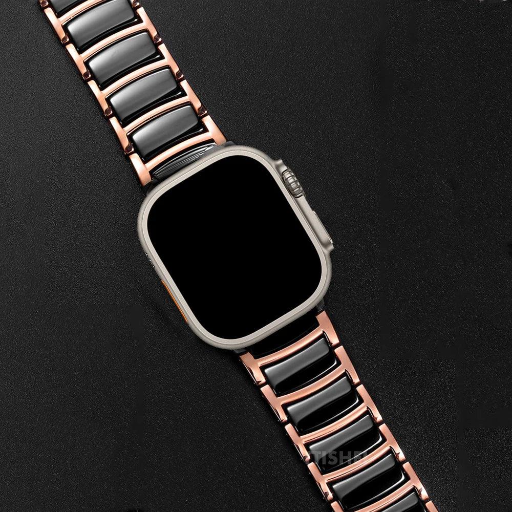 Pulseira Cromo de Cerâmica Para Apple Watch - Loux